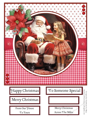 Santa Visits #2 8x8 Quick Card #5