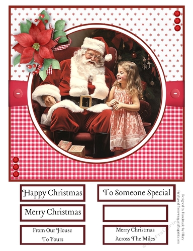 Santa Visits #2 8x8 Quick Card #6