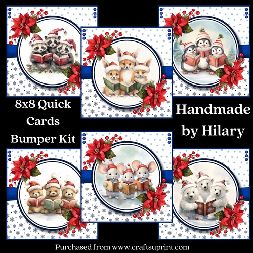 We Wish You a Merry Christmas 8x8 Inch Quick Cards Bumper Kit 