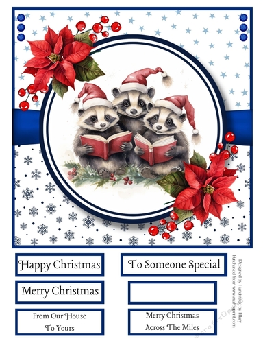 We Wish You a Merry Christmas 8x8 Quick Card #1