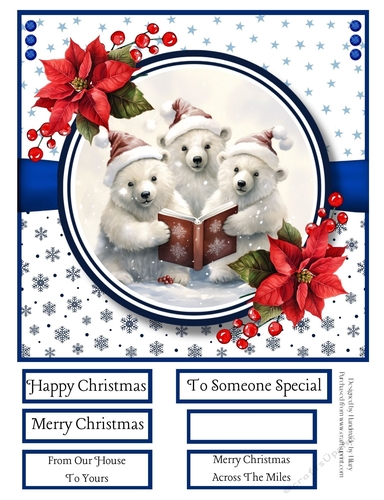 We Wish You a Merry Christmas 8x8 Quick Card #6