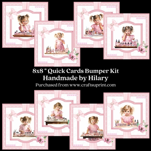 When I Grow Up I Want to be a Beautician 8x8 Inch Quick Cards Bumper Kit 