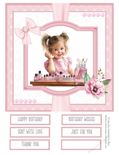 When I Grow Up I Want to be a Beautician 8x8 Quick Card #1