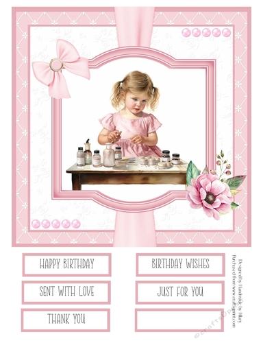 When I Grow Up I Want to be a Beautician 8x8 Quick Card #6