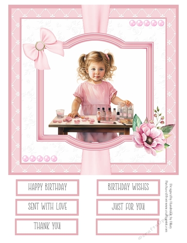 When I Grow Up I Want to be a Beautician 8x8 Quick Card #7