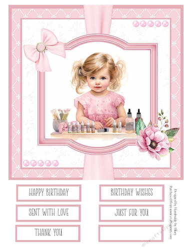 When I Grow Up I Want to be a Beautician 8x8 Quick Card #8