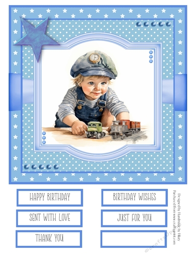When I Grow Up I Want to be a Train Driver 8x8 Quick Card #4