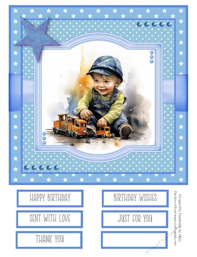 When I Grow Up I Want to be a Train Driver 8x8 Quick Card #5