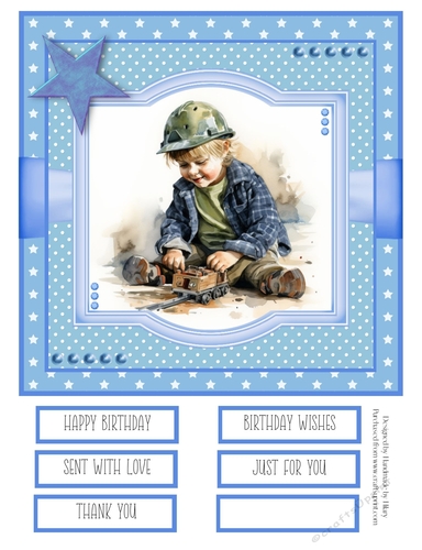 When I Grow Up I Want to be a Train Driver 8x8 Quick Card #6