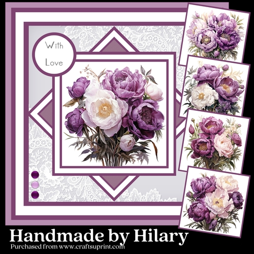 Purple Peony Bouquets