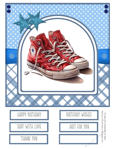 A Set of Sneakers #1 8x8 Quick Card