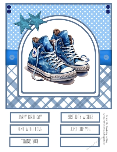 A Set of Sneakers #2 8x8 Quick Card