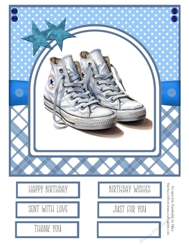A Set of Sneakers #3 8x8 Quick Card