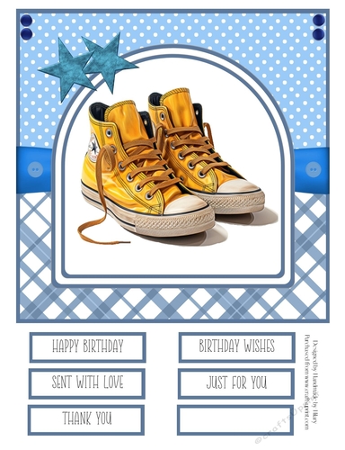 A Set of Sneakers #4 8x8 Quick Card