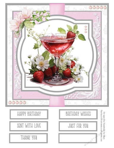 Fruity Daiquiris #1 8x8 Quick Card