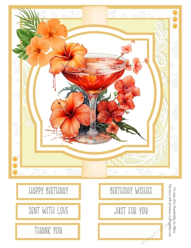 Tropical Sunrise #2 8x8 Quick Card