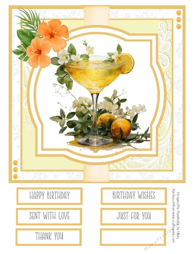 Tropical Sunrise #3 8x8 Quick Card