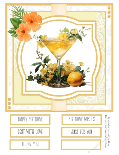 Tropical Sunrise #4 8x8 Quick Card