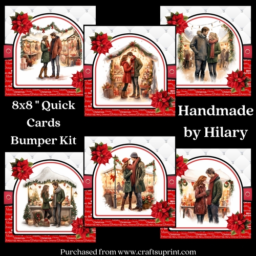 A Cosy Christmas Market 8x8 Quick Card Bumper Kit