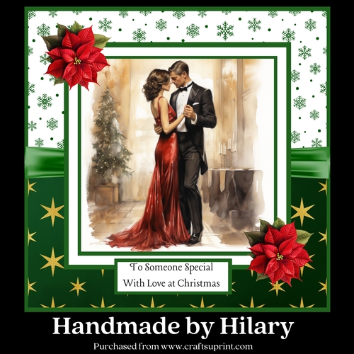 Art Deco Christmas Couple #1