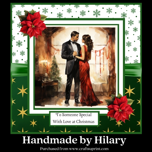 Art Deco Christmas Couple #2