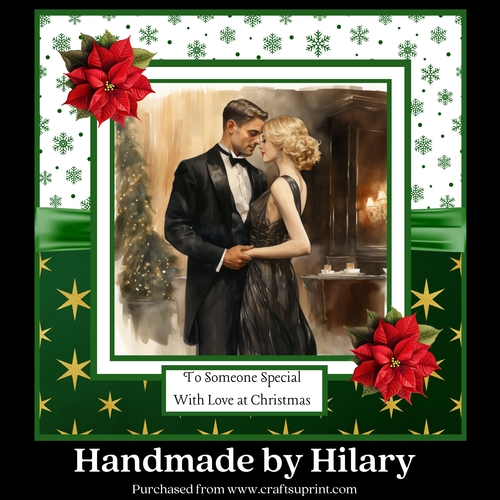 Art Deco Christmas Couple #3