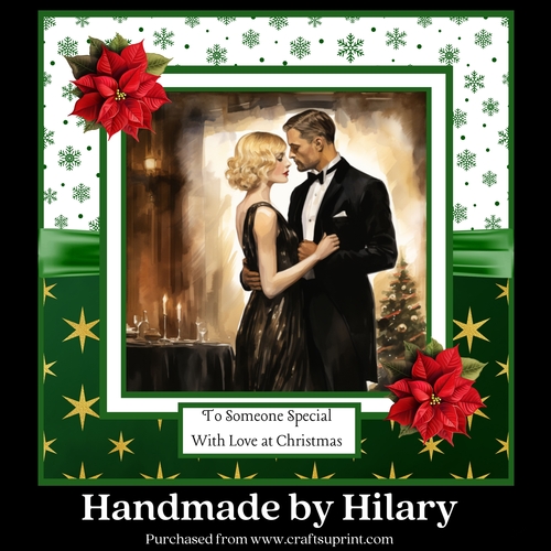 Art Deco Christmas Couple #4