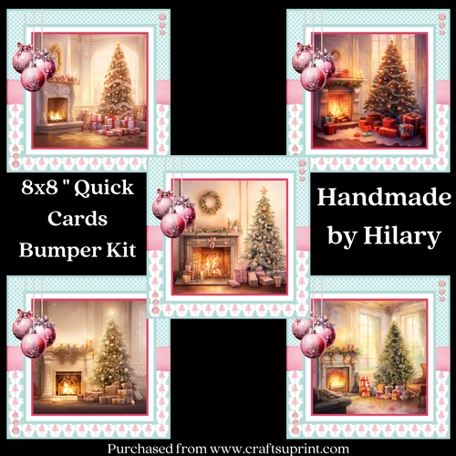 Twas the Night Before Christmas 8x8 Inch Quick Card Bumper Kit