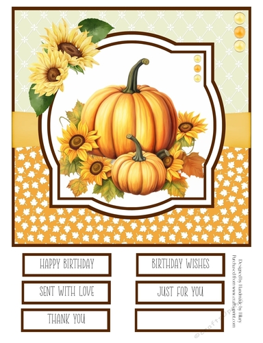 Autumn Days #1 8x8 Quick Card