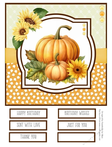 Autumn Days #2 8x8 Quick Card