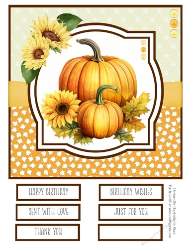 Autumn Days #3 8x8 Quick Card