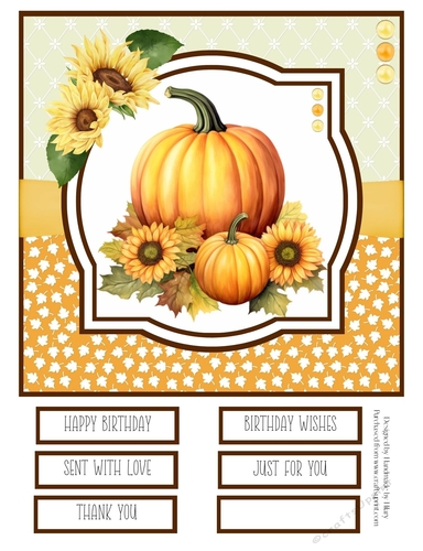 Autumn Days #4 8x8 Quick Card