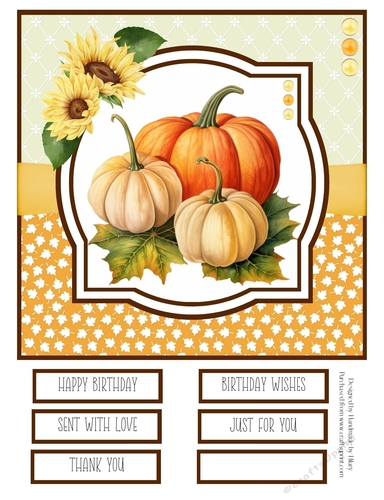 Autumn Days #5 8x8 Quick Card
