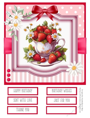 Its Strawberry Season 8x8 Quick Card #1