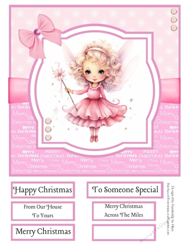 Christmas Fairies 8x8 Quick Card #8