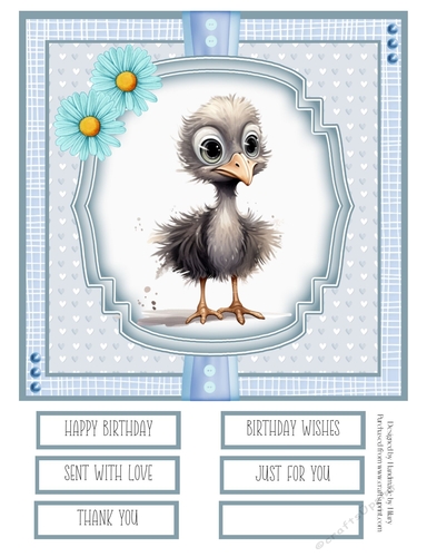 Baby Birds 8x8 Quick Cards #3
