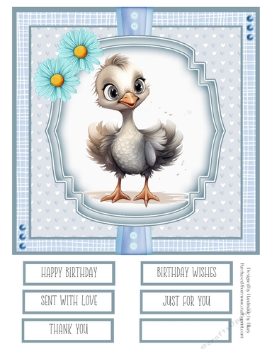 Baby Birds 8x8 Quick Cards #6