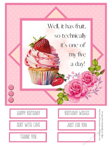 Naughty But Nice 8x8 Quick Card #1