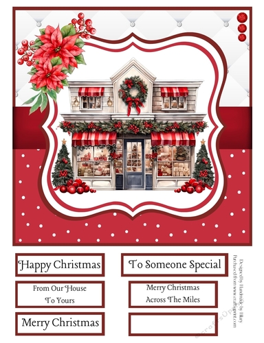 Ye Olde Christmas Shoppe 8x8 Quick Card #1