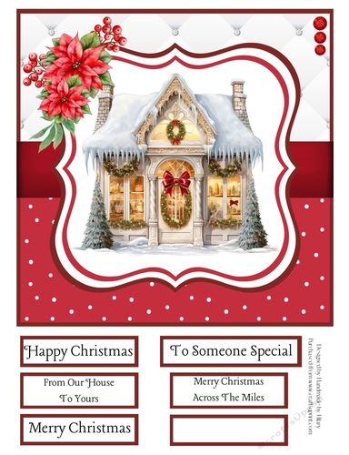Ye Olde Christmas Shoppe 8x8 Quick Card #2