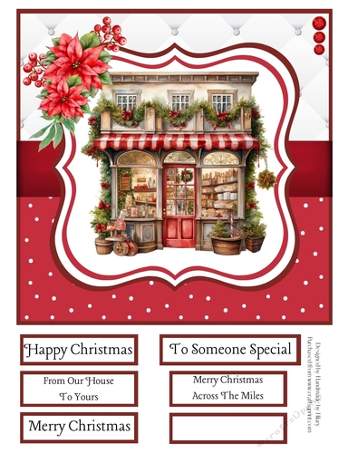 Ye Olde Christmas Shoppe 8x8 Quick Card #3