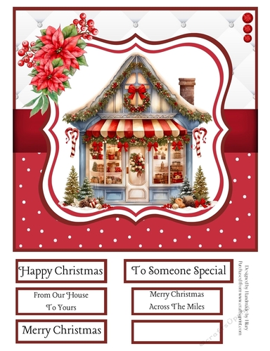 Ye Olde Christmas Shoppe 8x8 Quick Card #4