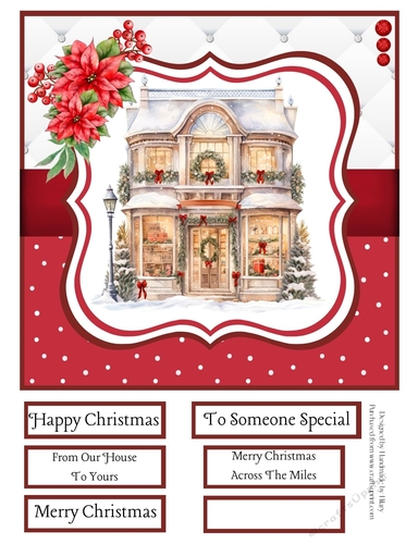 Ye Olde Christmas Shoppe 8x8 Quick Card #5