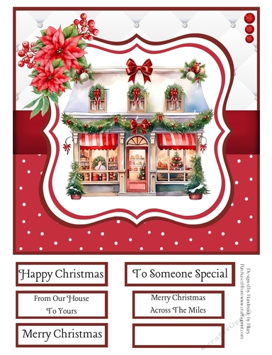 Ye Olde Christmas Shoppe 8x8 Quick Card #6