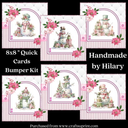 The Happy Little Snowman 8x8 Quick Card Bumper Kit