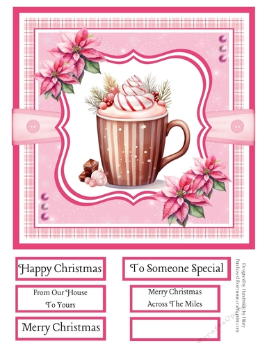 Christmas Winter Warmers 8x8 Quick Card #1