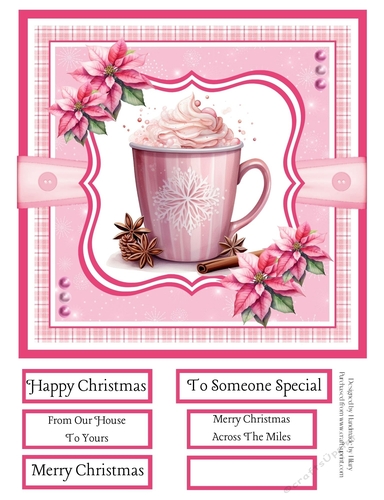 Christmas Winter Warmers 8x8 Quick Card #2