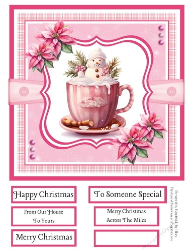 Christmas Winter Warmers 8x8 Quick Card #3