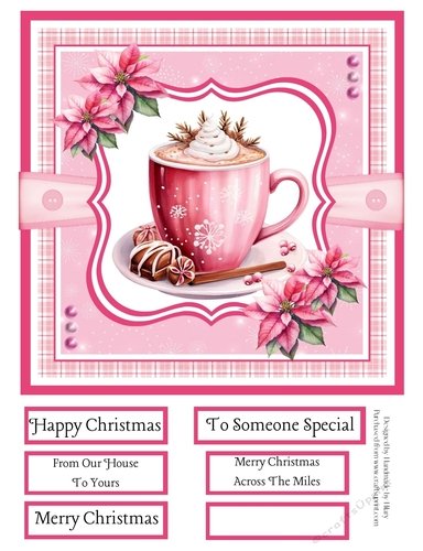 Christmas Winter Warmers 8x8 Quick Card #4
