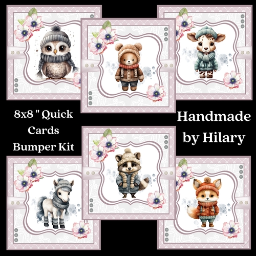 Winter Whimsies 8x8 Quick Card Bumper Kit